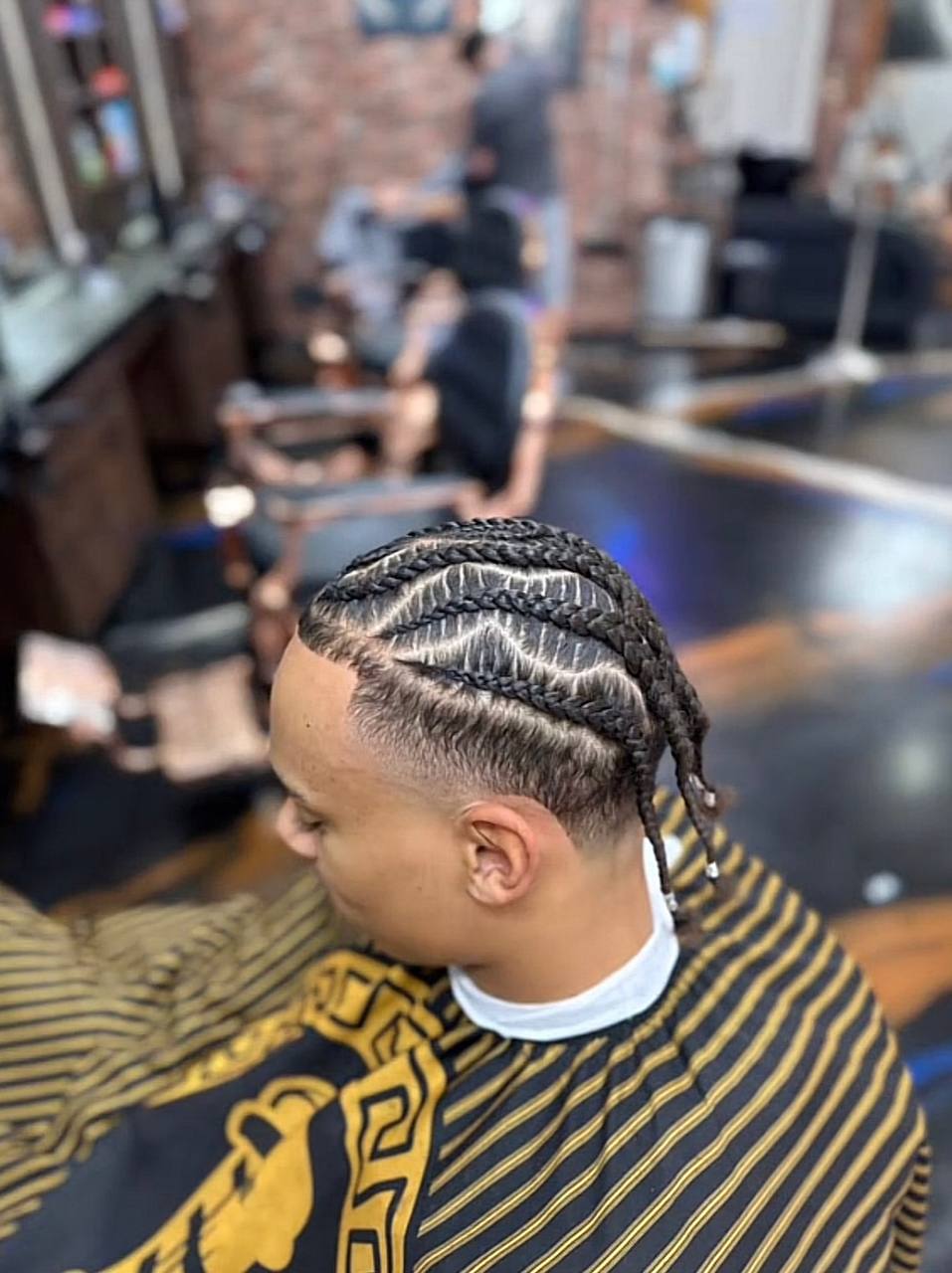 Geflochtener Style mit präzisem Fade